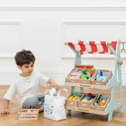 Sale LE TOY VAN Wooden Market Stall & Fruit Play Food Crate