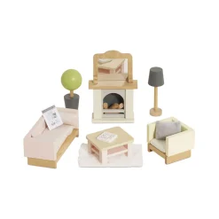 Wooden Sitting Room 19-Piece Set