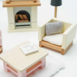 Wooden Sitting Room 19-Piece Set