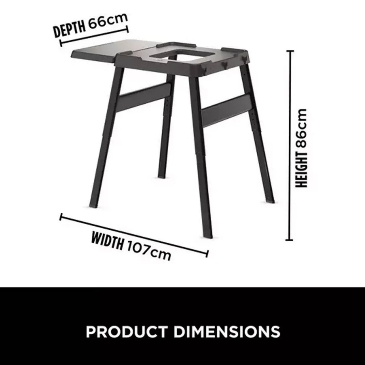 Woodfire Adjustable Stand & Side Table
