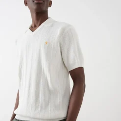 Sale FARAH Woodford Logo Knitted Polo Shirt