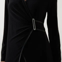 Fashion JOSEPH RIBKOFF Wrap Wide Leg Jumpsuit