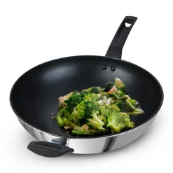 9x Tougher Stainless Steel Stir-fry Pan 30cm