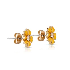Discount NEWBRIDGE SILVERWARE Yellow Flower Earrings