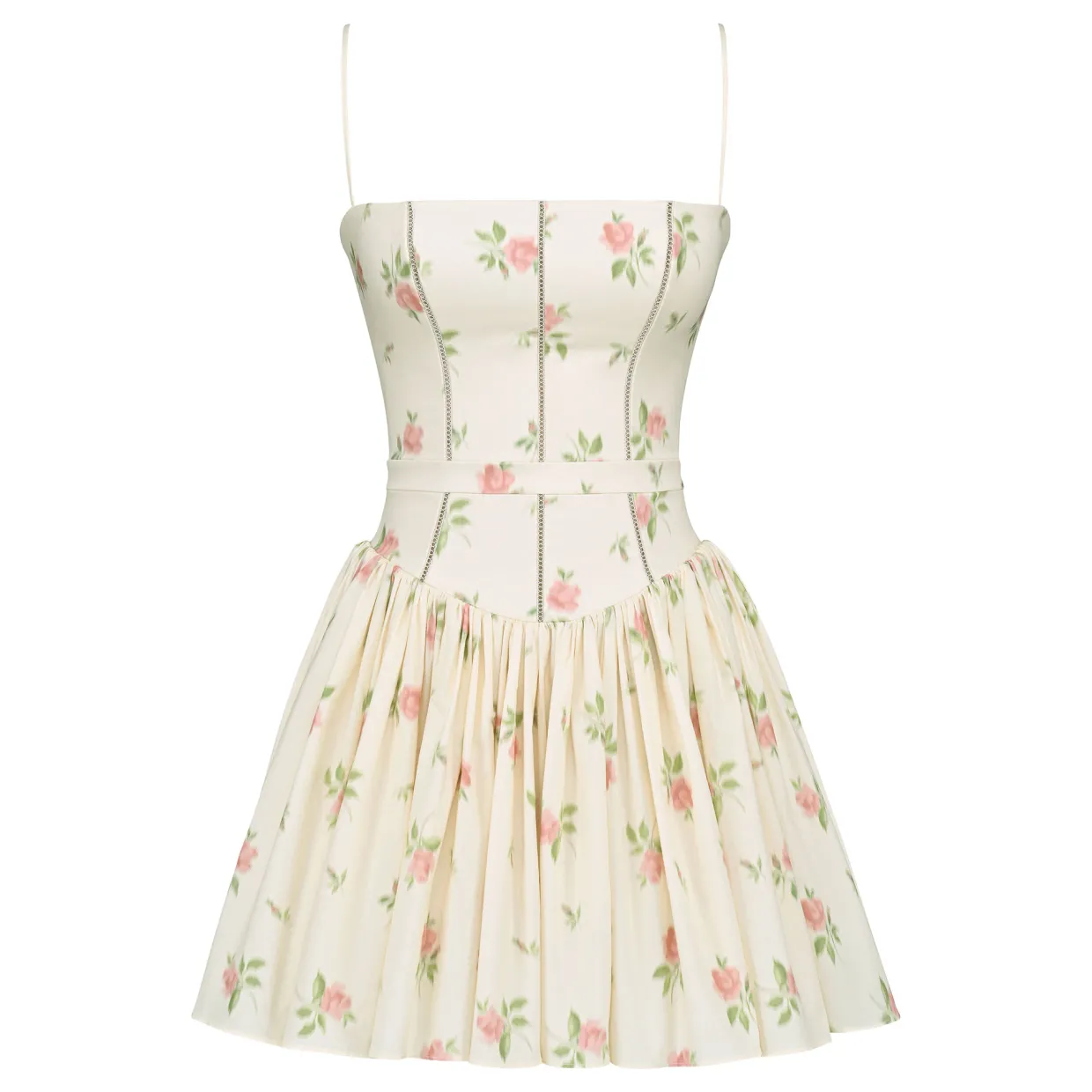 Ysabella Floral Mini Flared Sundress