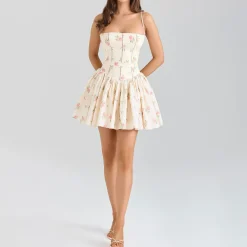 Ysabella Floral Mini Flared Sundress