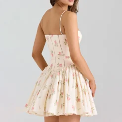 Ysabella Floral Mini Flared Sundress