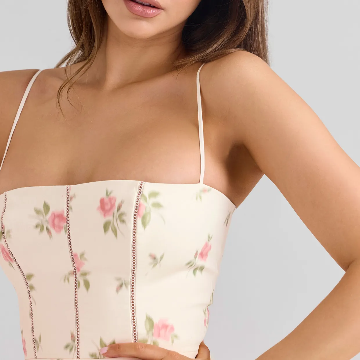 Ysabella Floral Mini Flared Sundress