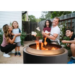 Yukon Fire Pit with Stand Black