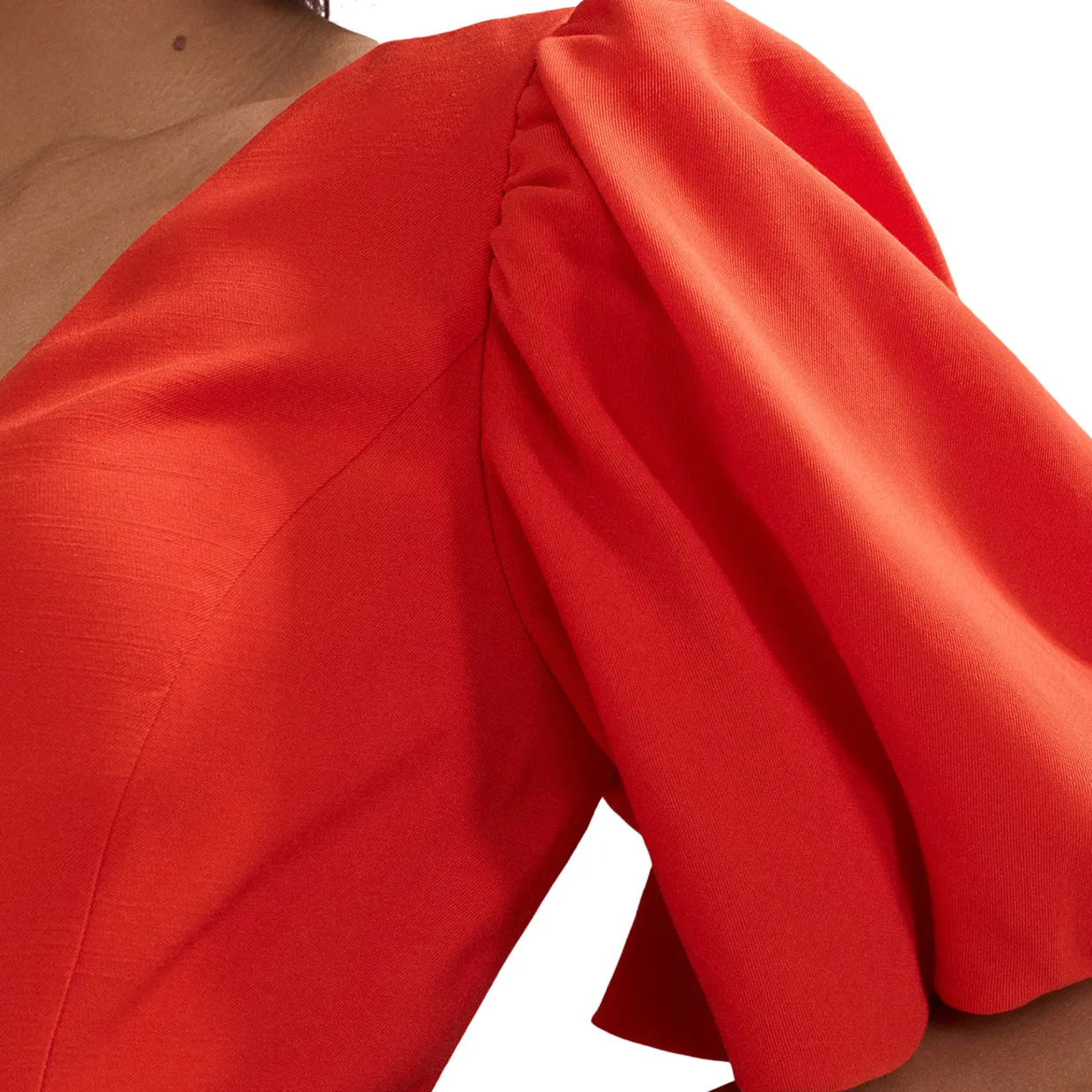 Zarah Puff Sleeve Flared Dress