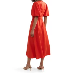 Zarah Puff Sleeve Flared Dress