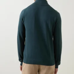 Zebra Logo Half-Zip Sweater