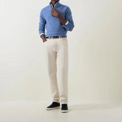 Zebra Logo Half-Zip Sweater