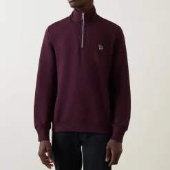 Fashion PS PAUL SMITH Zebra Logo Half-Zip Sweatshirt