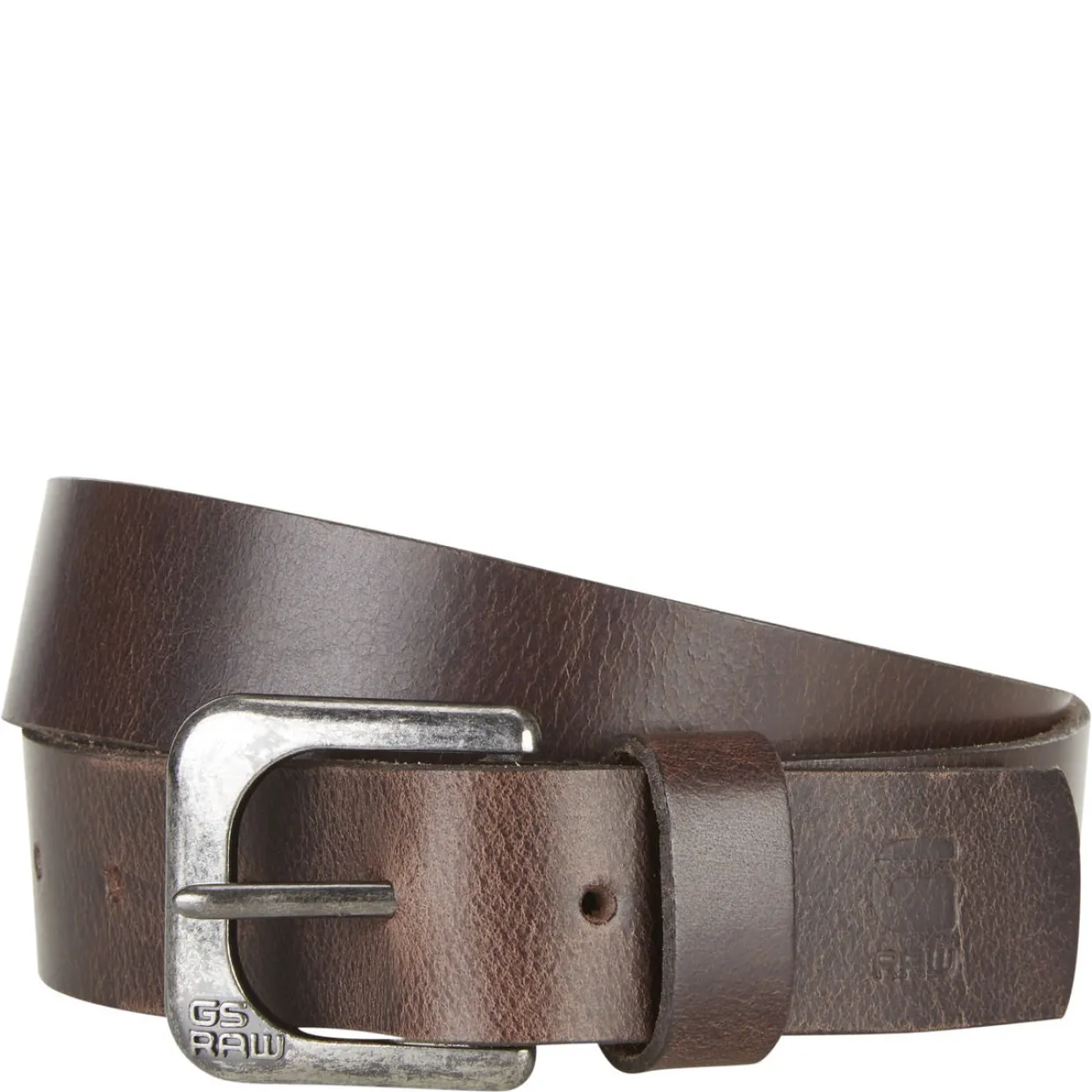 Zed Leather Belt Dark Brown