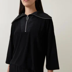 Sale JOSEPH RIBKOFF Zip-Detail Wide Leg Jumpsuit