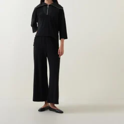 Sale JOSEPH RIBKOFF Zip-Detail Wide Leg Jumpsuit