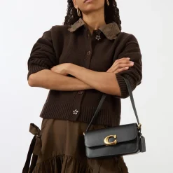 Zoe Logo Shoulder Bag